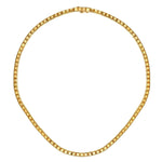 14K Yellow Plain Gold Tennis Necklace – NK7837Y4JJJ-Gabriel & Co.-Renee Taylor Gallery