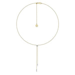 14K Yellow & White Gold Lariat Choker Necklace with Diamond Bar and Spikes - NK6123M45JJ-Gabriel & Co.-Renee Taylor Gallery