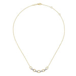 14K Yellow & White Gold Twisted Rope Oval Link Necklace with Diamond Connectors - NK6063M45JJ-Gabriel & Co.-Renee Taylor Gallery