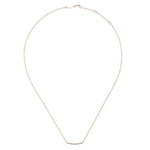 14K Rose Gold 18" Diamond Pavé Curved Bar Necklace - NK4273K45JJ-Gabriel & Co.-Renee Taylor Gallery