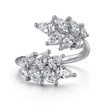 18K White Gold Diamond Bypass Ring – LR52386W84JJ-Gabriel & Co.-Renee Taylor Gallery
