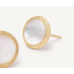 18K Jaipur Mother of Pearl Petite Studs - OB957 MPW Y 02-Marco Bicego-Renee Taylor Gallery
