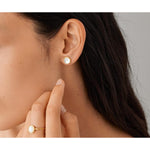 18K Jaipur Mother of Pearl Petite Studs - OB957 MPW Y 02-Marco Bicego-Renee Taylor Gallery