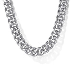 925 Sterling Silver Solid Men's Diamond Cut Cuban Link Chain Necklace 7mm - NKM2075-Gabriel & Co.-Renee Taylor Gallery