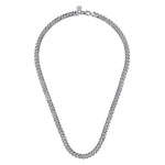 925 Sterling Silver Solid Men's Diamond Cut Cuban Link Chain Necklace 7mm - NKM2075-Gabriel & Co.-Renee Taylor Gallery