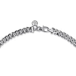 925 Sterling Silver Solid Men's Diamond Cut Cuban Link Chain Necklace 7mm - NKM2075-Gabriel & Co.-Renee Taylor Gallery