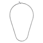 925 Sterling Silver Solid Men's Wheat Chain Necklace - NKM7011-22SVJJJ-Gabriel & Co.-Renee Taylor Gallery