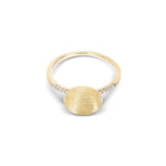 "ÉLITE" DIAMONDS AND HAND-ENGRAVED GOLD BOULE RING - AS25-583-Nanis-Renee Taylor Gallery