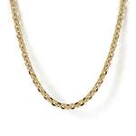 14K Yellow Gold Hollow Men's Link Chain Necklace - NKM7009-Gabriel & Co.-Renee Taylor Gallery