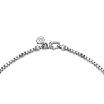 925 Sterling Silver Solid Men's Box Chain Necklace 22" 2.5mm - NKM2079-22SVJJJ-Gabriel & Co.-Renee Taylor Gallery