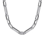 925 Sterling Silver 22" Solid Figaro Chain Necklace - NKM2155-22SVJJJ-Gabriel & Co.-Renee Taylor Gallery