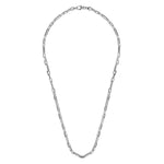 925 Sterling Silver 22" Solid Figaro Chain Necklace - NKM2155-22SVJJJ-Gabriel & Co.-Renee Taylor Gallery