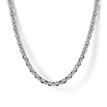 925 Sterling Silver Solid Men's Link Chain Necklace - NKM7009-22SVJJJ-Gabriel & Co.-Renee Taylor Gallery