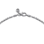925 Sterling Silver Solid Men's Link Chain Necklace - NKM7009-22SVJJJ-Gabriel & Co.-Renee Taylor Gallery