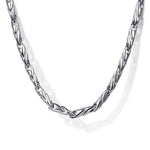 925 Sterling Silver Hollow Men's Link Chain Necklace - NKM6767-24SVJJJ-Gabriel & Co.-Renee Taylor Gallery