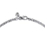 925 Sterling Silver Solid Men's Wheat Chain Necklace - NKM7011-22SVJJJ-Gabriel & Co.-Renee Taylor Gallery