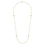 14K Yellow Gold 24" Pyramid Quatrefoil Station Necklace - NK6460Y4JJJ-Gabriel & Co.-Renee Taylor Gallery