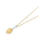 "ÉLITE" Gold Drop & Diamonds Bar Necklace - CS13-589-Nanis-Renee Taylor Gallery