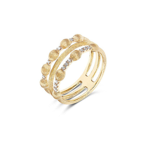 "ÉLITE" Gold & Diamonds Triple-Band Ring - AS22-583-Nanis-Renee Taylor Gallery