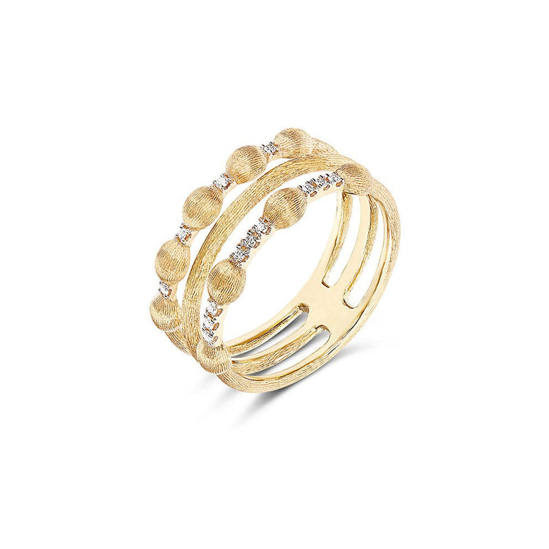 "ÉLITE" Gold & Diamonds Triple-Band Ring - AS22-583-Nanis-Renee Taylor Gallery