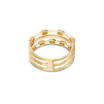 "ÉLITE" Gold & Diamonds Triple-Band Ring - AS22-583-Nanis-Renee Taylor Gallery