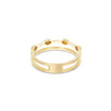 "ÉLITE" Irregular Gold Boules & Diamond Bars Double-Band Ring- AS18-583-Nanis-Renee Taylor Gallery