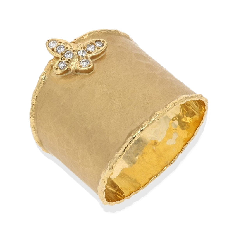 Marika 14k Gold & Diamond Butterfly Ring-Marika-Renee Taylor Gallery