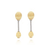 "ÉLITE" Gold Boules & Diamonds Bars Elegant Drop Earrings - OS14-583-Nanis-Renee Taylor Gallery