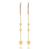 "SOFFIO" Gold & Diamonds Long Earrings - OS23-583-Nanis-Renee Taylor Gallery