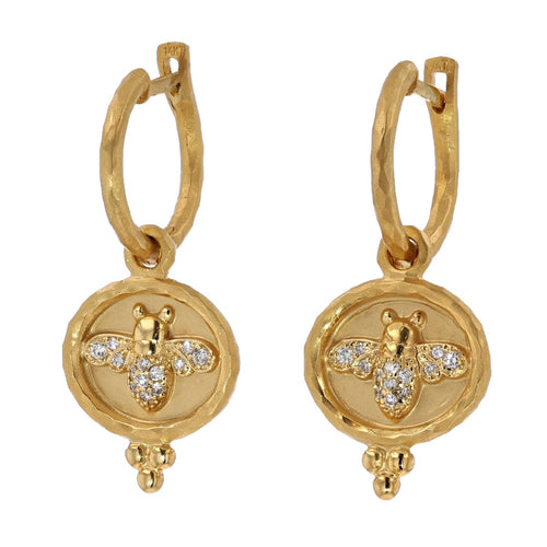 Marika 14k Gold & Diamond Bee Earrings - M8862-Marika-Renee Taylor Gallery