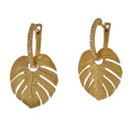 14K Gold & Diamond Monstera Earrings - M8757-Marika-Renee Taylor Gallery