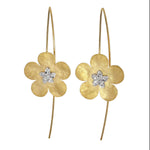 14K Gold & Diamond Flower Earrings - M8657-Marika-Renee Taylor Gallery