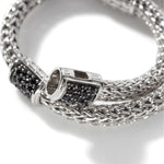 Icon Bracelet, Sterling Silver, Pavé, 5MM - BBS9694BLS-John Hardy-Renee Taylor Gallery