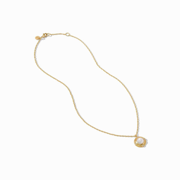 ASTOR SOLITAIRE NECKLACE-IRIDESCENT RASPBERRY