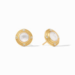 Astor Stone Stud Earrings - Iridescent Clear Crystal-Julie Vos-Renee Taylor Gallery
