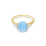 "Azure" Gold, Diamonds & Milky Aquamarine Ring - AS5-575-Nanis-Renee Taylor Gallery