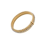 PANORAMA 18K Yellow Gold 3.65mm Bracelet with Diamonds-FOPE-Renee Taylor Gallery