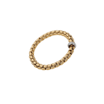 Flex'it EKA 18K Yellow Gold 8.5mm Bracelet with Diamond Pave'-FOPE-Renee Taylor Gallery