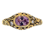 18K, Diamond and Color Center Stone Ring Pink Sapphire - R-79-Alex Sepkus-Renee Taylor Gallery