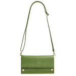 AJ CROSSBODY CLUTCH - Palm Green/Brushed Gold-Hammitt-Renee Taylor Gallery