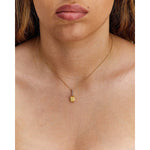 "ÉLITE" Gold Drop & Diamonds Bar Necklace - CS13-589-Nanis-Renee Taylor Gallery