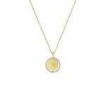 Sun 24K Gold Plated Zirconia Necklace - 8613004156-Bernd Wolf-Renee Taylor Gallery