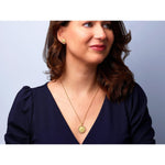 Sun 24K Gold Plated Zirconia Necklace - 8613004156-Bernd Wolf-Renee Taylor Gallery