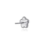 925 Serling Silver Diamond Bujukan Frame Flower Diamond Cut Stud Earrings - EG15432SV5JJ-Gabriel & Co.-Renee Taylor Gallery