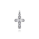 925 Sterling Silver Brushed Cross Pendant - PCM6542SVJJJ-Gabriel & Co.-Renee Taylor Gallery
