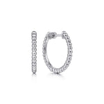 925 Sterling Silver Bujukan 20mm Classic Hoop Earrings - EG14442SVJJJ-Gabriel & Co.-Renee Taylor Gallery