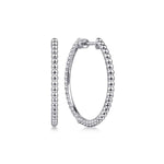 925 Sterling Silver Bujukan 30mm Classic Hoop Earrings - EG14443SVJJJ-Gabriel & Co.-Renee Taylor Gallery
