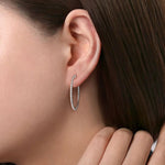 925 Sterling Silver Bujukan 30mm Classic Hoop Earrings - EG14443SVJJJ-Gabriel & Co.-Renee Taylor Gallery