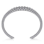 925 Sterling Silver Bujukan Bangle - BG4956-62SVJJJ-Gabriel & Co.-Renee Taylor Gallery