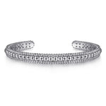 925 Sterling Silver Bujukan Cuff - BG4594-62SVJJJ-Gabriel & Co.-Renee Taylor Gallery